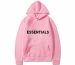 pink essentials hoodie